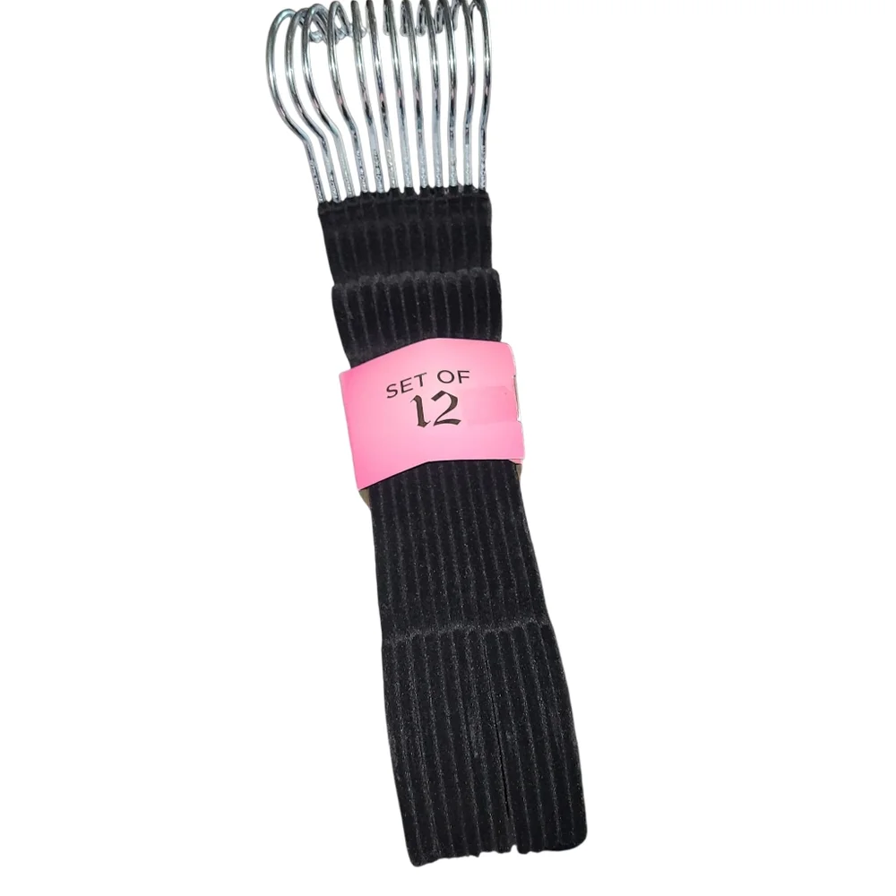 Juicy Couture Black Velvet Hangers - Set Of 12